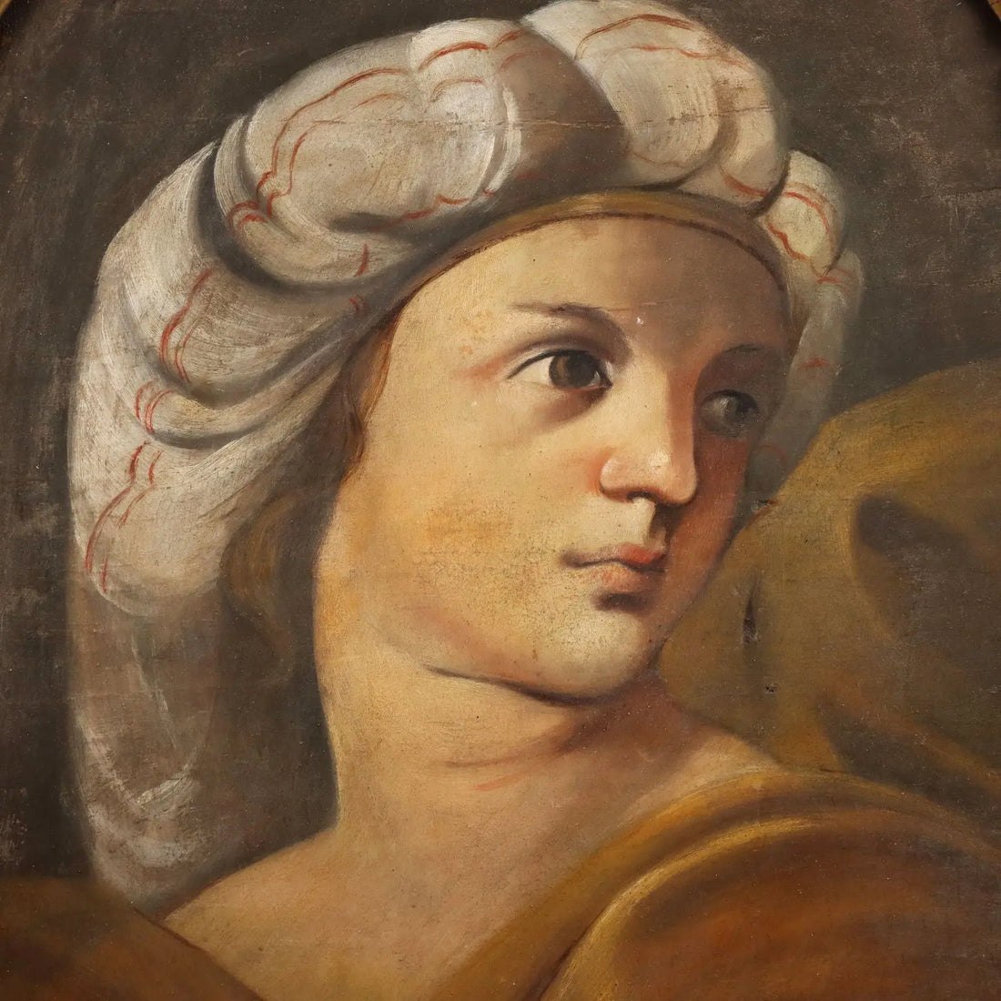 Antique Painting The Sybil Oil on Hardboard Italy XVIII Century | Art | Antique Painting