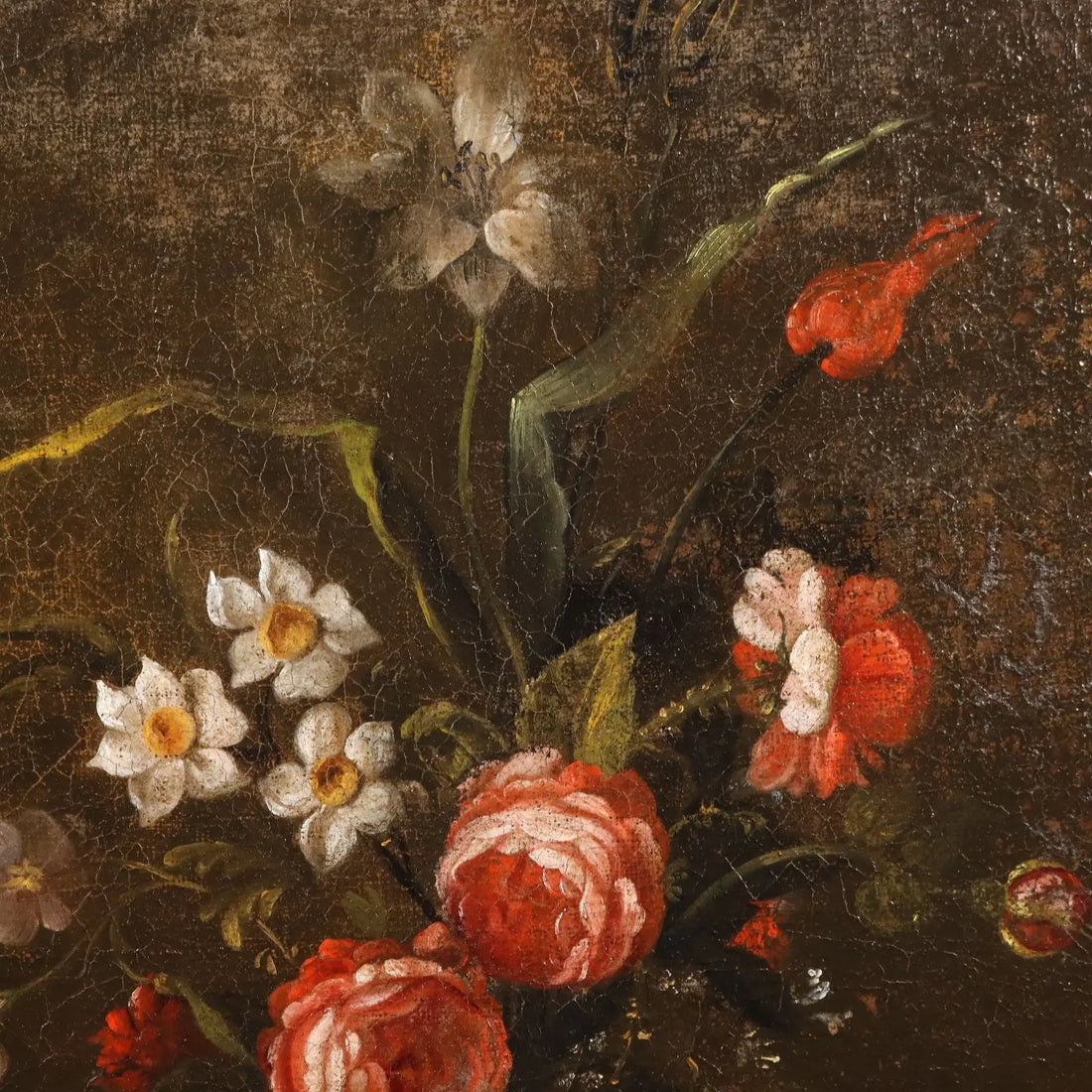 Antique Painting Still Life and Flowers Oil on Canvas XVIII Century | Art | Antique Painting
