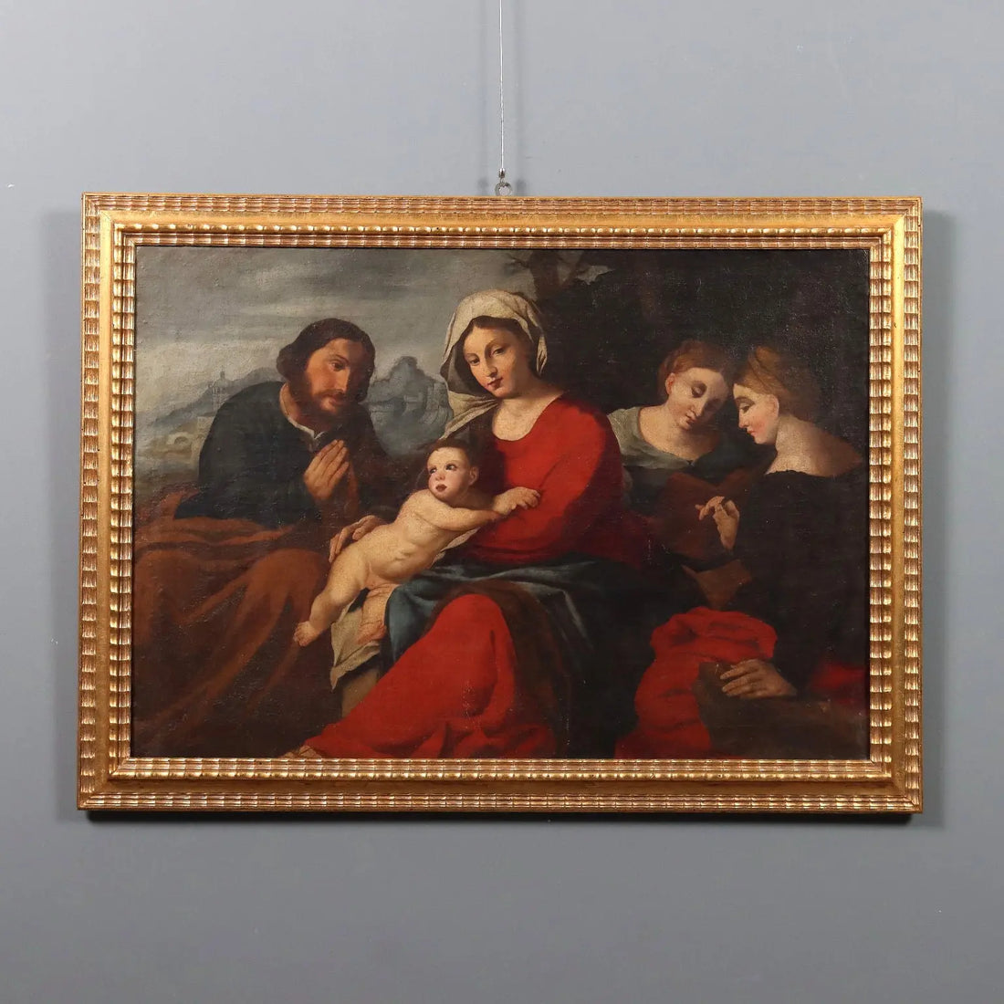 Antique Painting Sacred Conversation Copy from Jacopo Palma - Copy from Jacopo Palma il Vecchio | Art | Antique Painting
