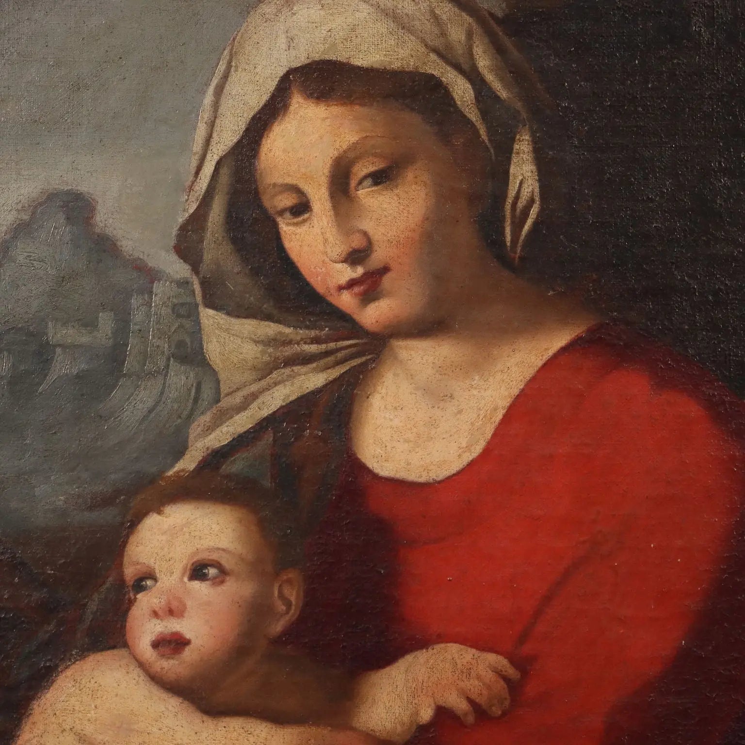 Antique Painting Sacred Conversation Copy from Jacopo Palma - Copy from Jacopo Palma il Vecchio | Art | Antique Painting