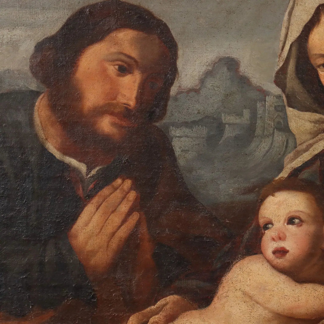 Antique Painting Sacred Conversation Copy from Jacopo Palma - Copy from Jacopo Palma il Vecchio | Art | Antique Painting
