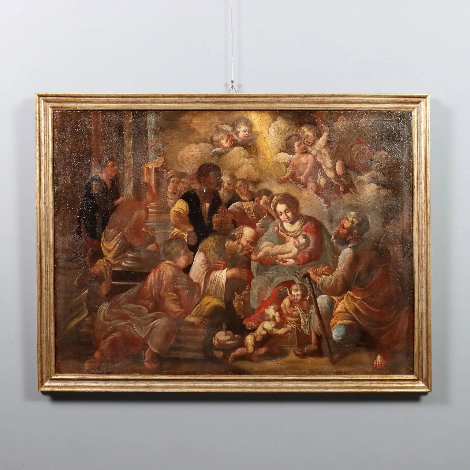 Antique Painting The Adoration of the 3 Wise Men XVII Century | Art | Antique Painting