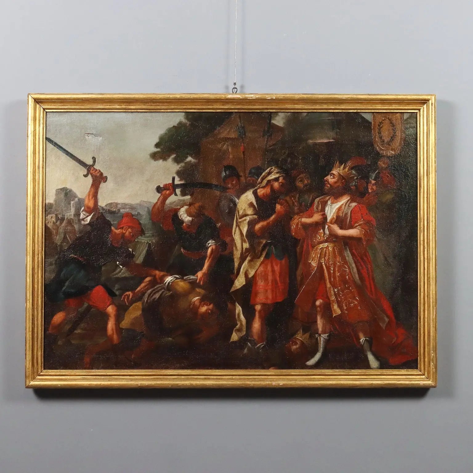 Antique Painting A Request of Clemency Oil on Canvas XVII Century | Art | Antique Painting