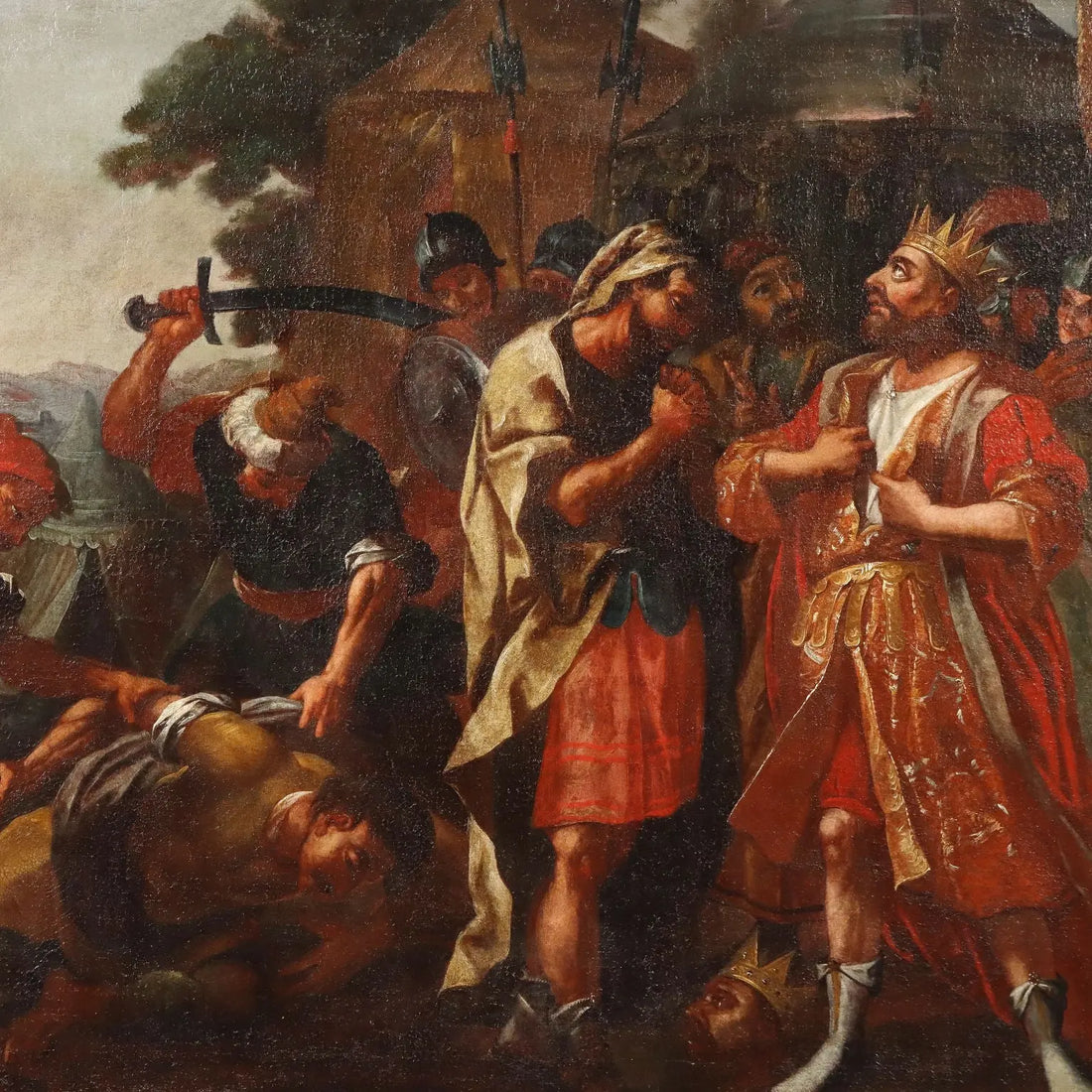 Antique Painting A Request of Clemency Oil on Canvas XVII Century | Art | Antique Painting