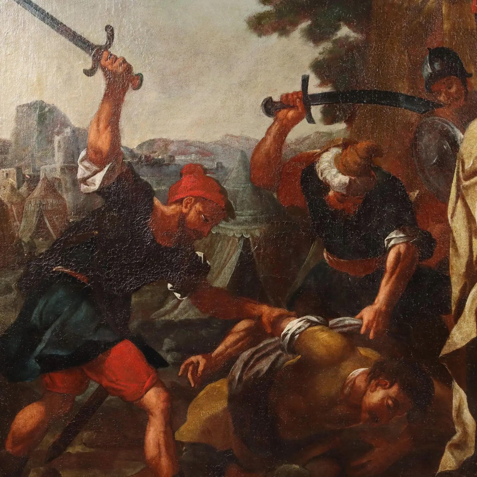 Antique Painting A Request of Clemency Oil on Canvas XVII Century | Art | Antique Painting