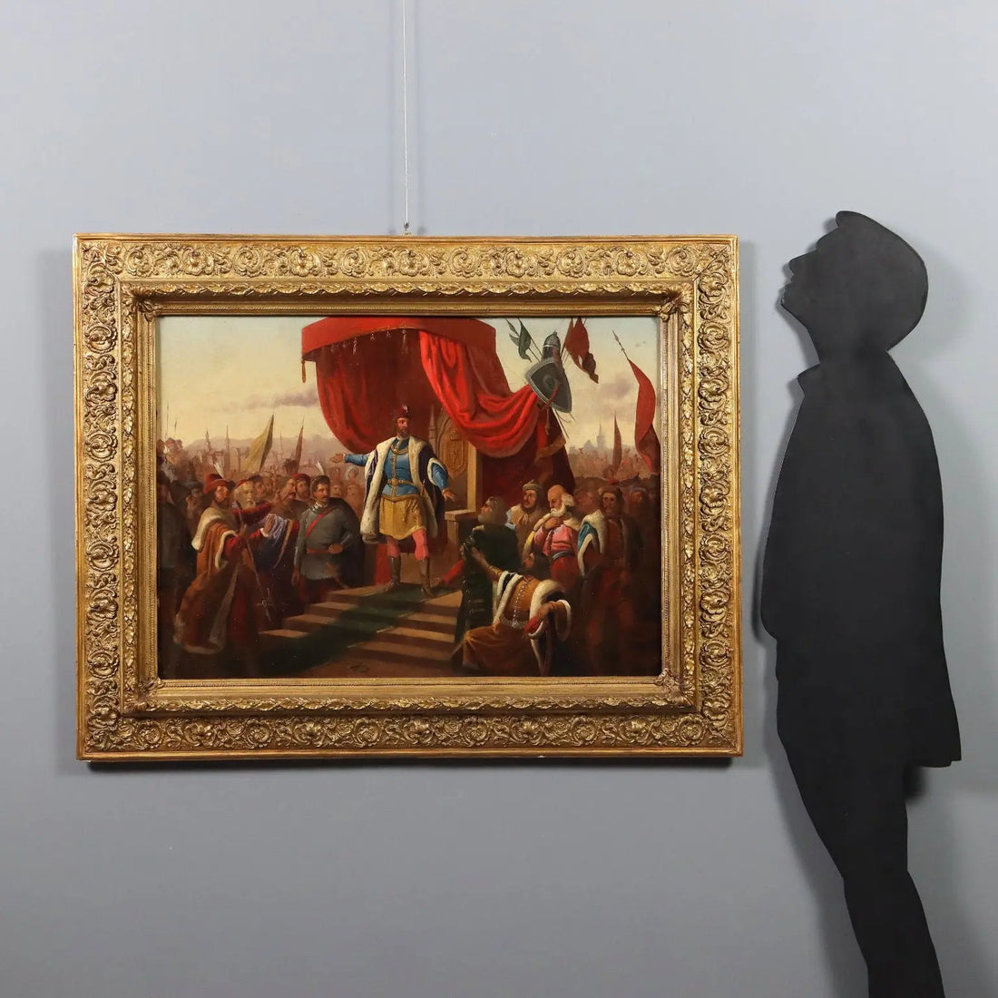 Antique Painting Historical Subject Oil on Canvas Europe XIX Century | Art | Antique Painting