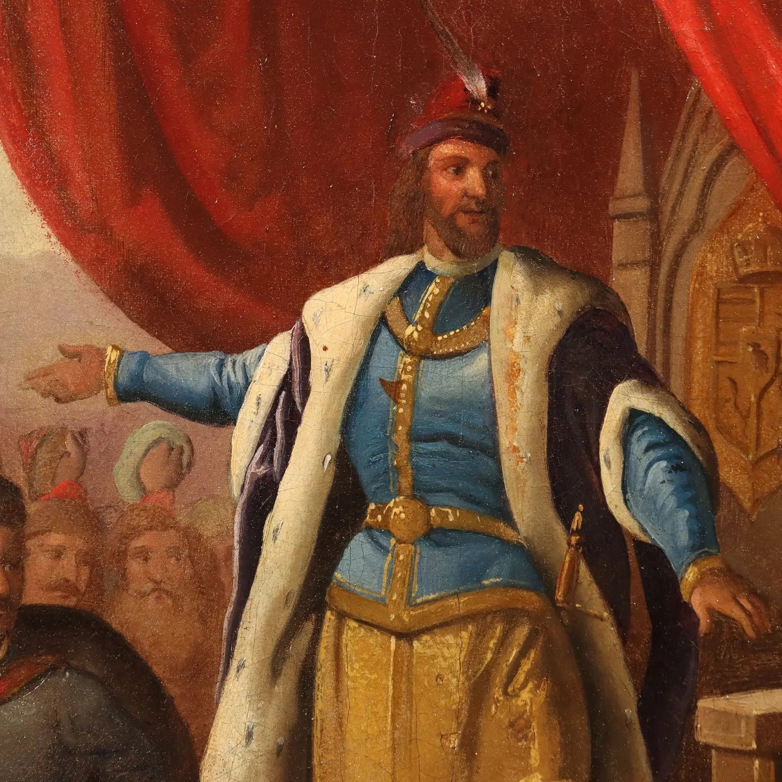 Antique Painting Historical Subject Oil on Canvas Europe XIX Century | Art | Antique Painting
