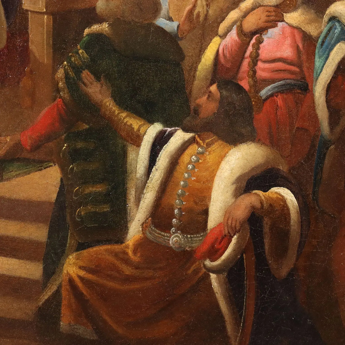 Antique Painting Historical Subject Oil on Canvas Europe XIX Century | Art | Antique Painting