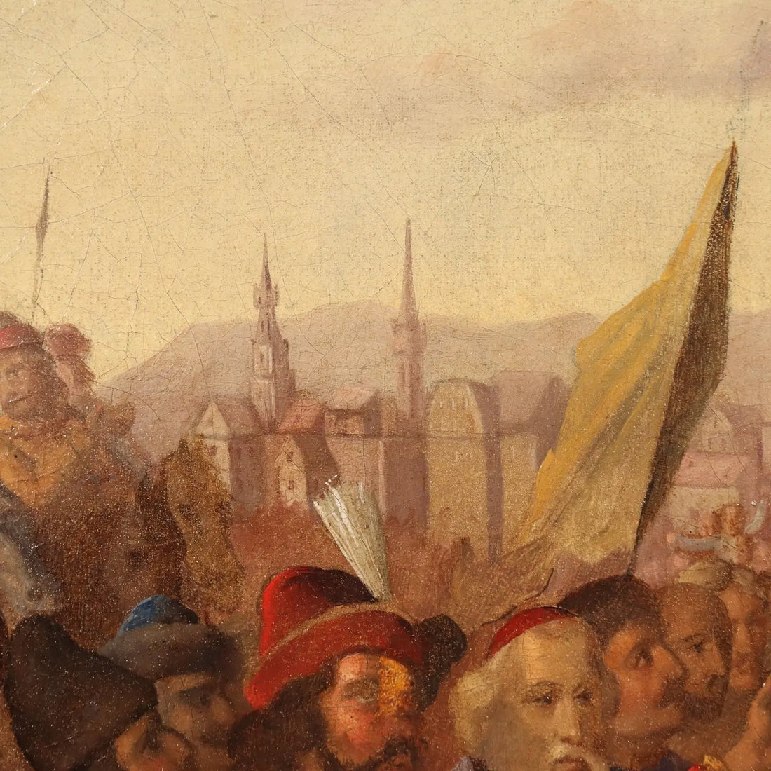 Antique Painting Historical Subject Oil on Canvas Europe XIX Century | Art | Antique Painting