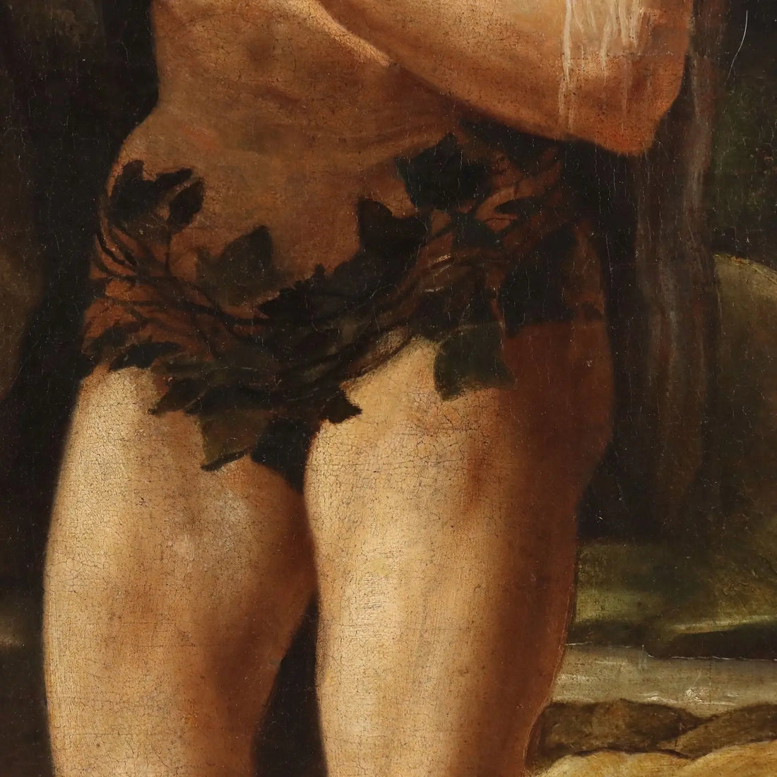 Antique Painting Saint Onophrius the Penitent Oil on Canvas '600 | Art | Antique Painting