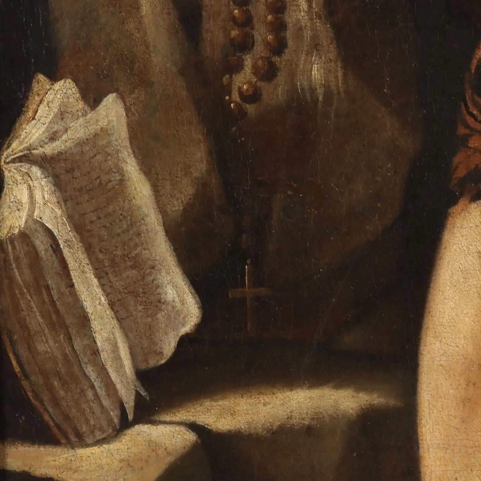 Antique Painting Saint Onophrius the Penitent Oil on Canvas '600 | Art | Antique Painting