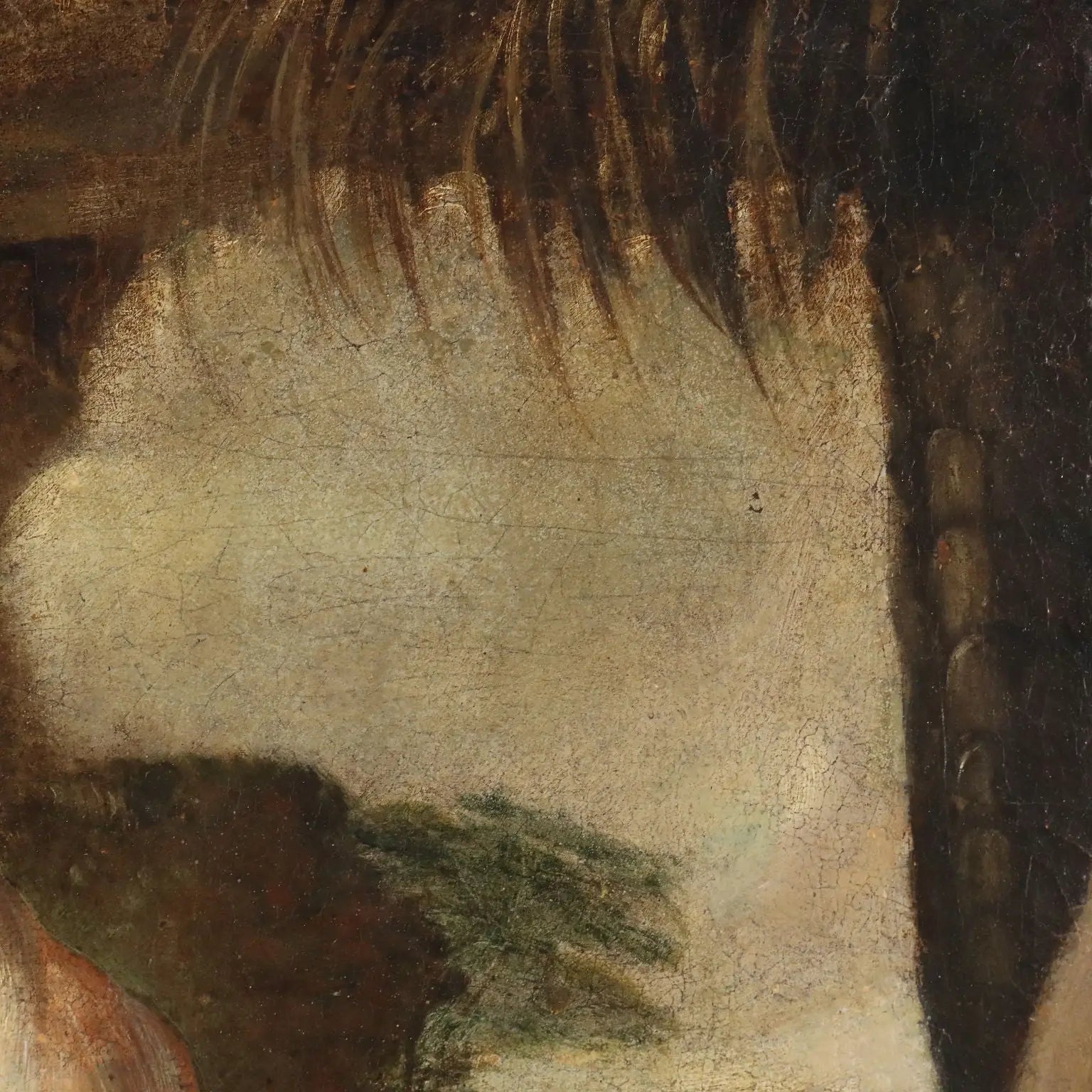 Antique Painting Saint Onophrius the Penitent Oil on Canvas '600 | Art | Antique Painting