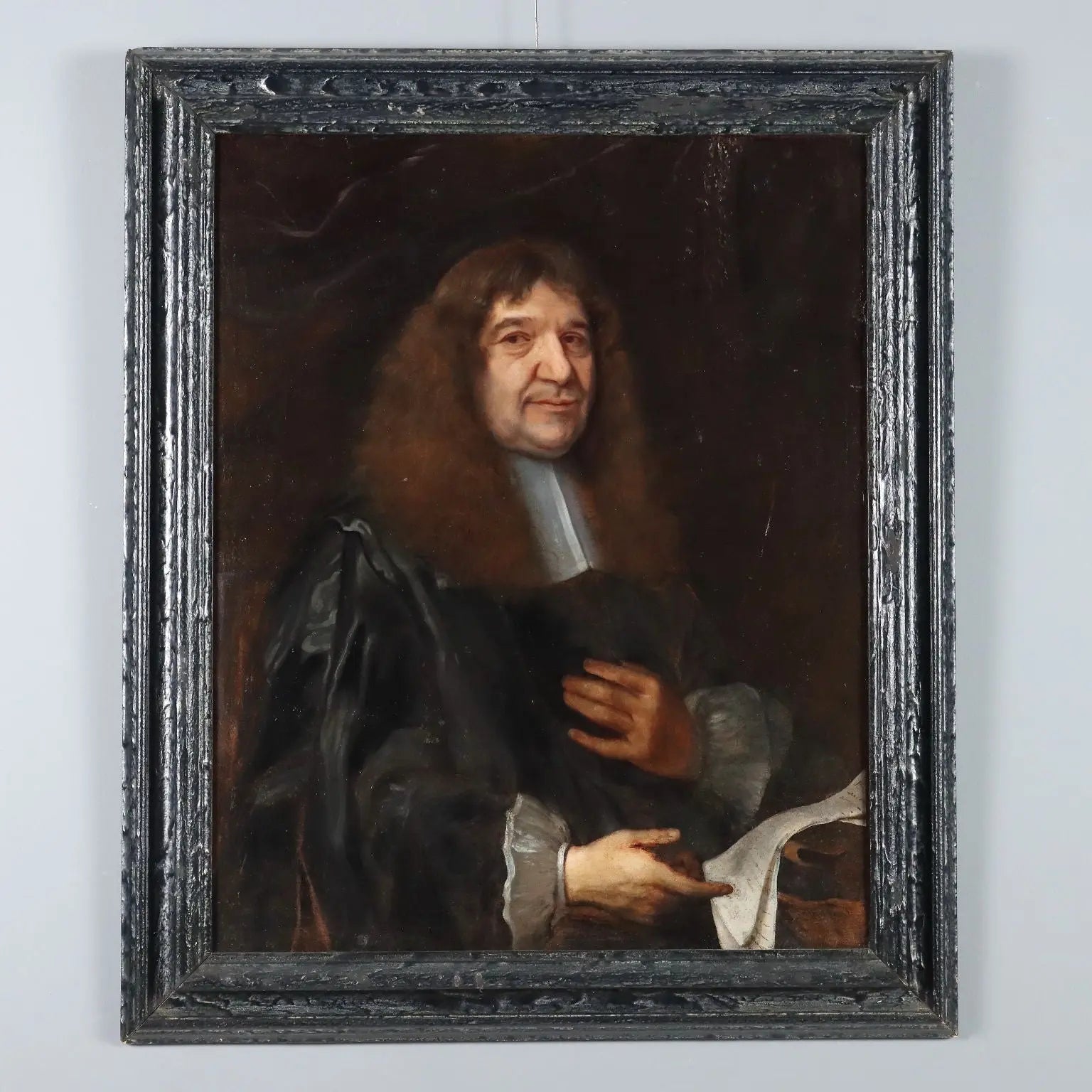 Antique Painting Portrait Attributable to John Greenhill XVIII Century - Male Portrait | Art | Antique Painting