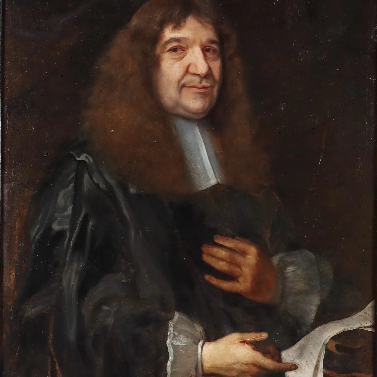 Antique Painting Portrait Attributable to John Greenhill XVIII Century - Male Portrait | Art | Antique Painting