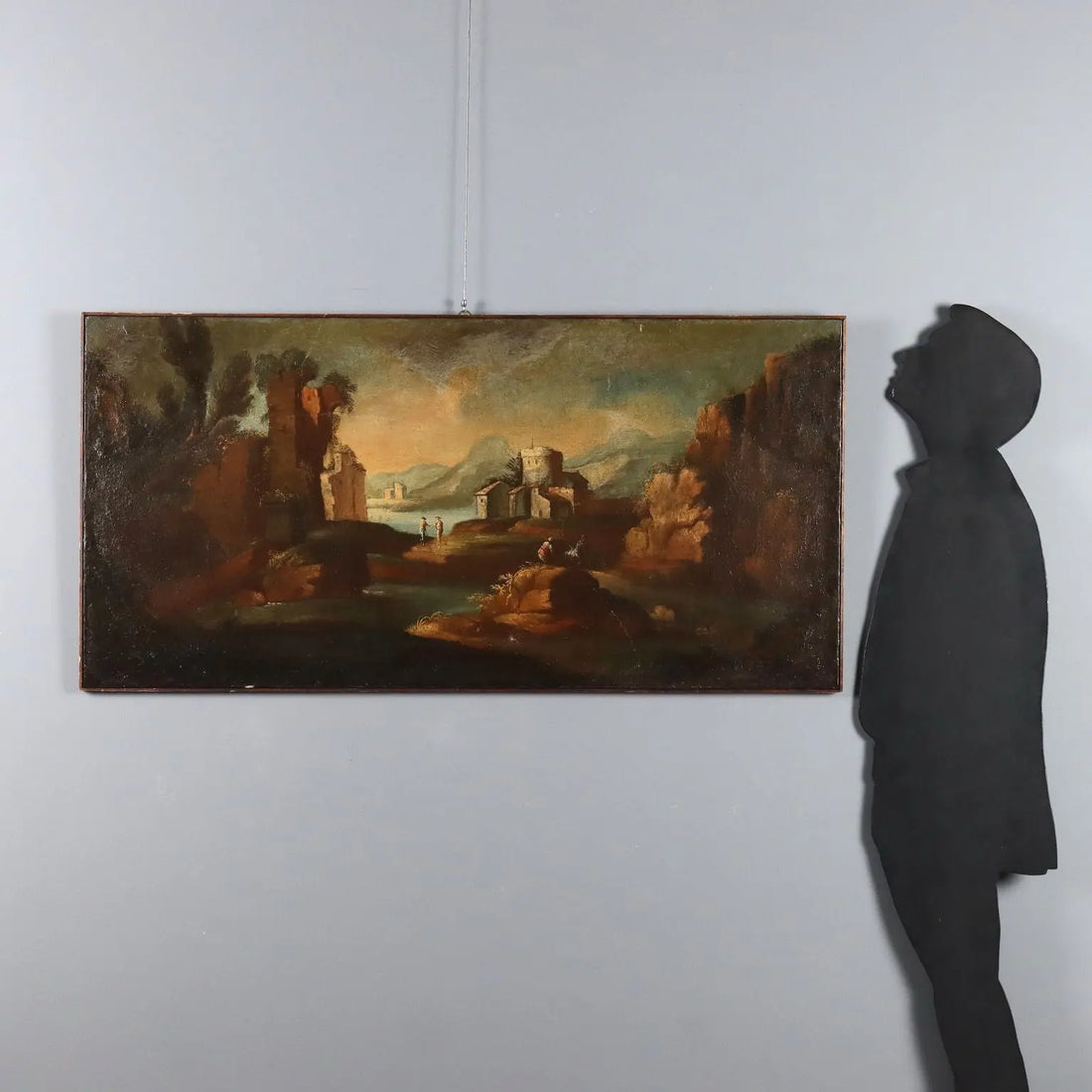 Antique Painting Landscape with Figures Oil on Canvas XVIII Century | Art | Antique Painting