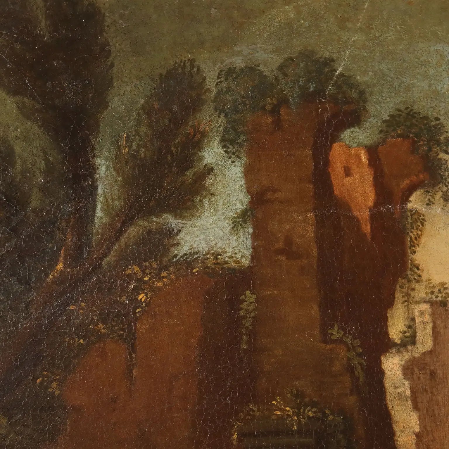 Antique Painting Landscape with Figures Oil on Canvas XVIII Century | Art | Antique Painting