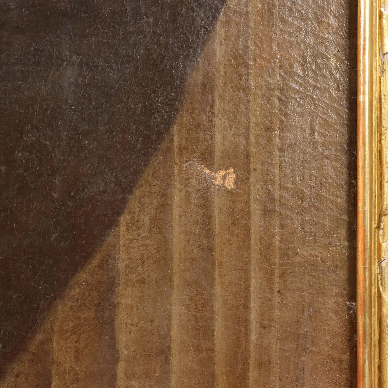 Antique Painting Portrait of a Clergy Man Oil on Canvas XVIII Century