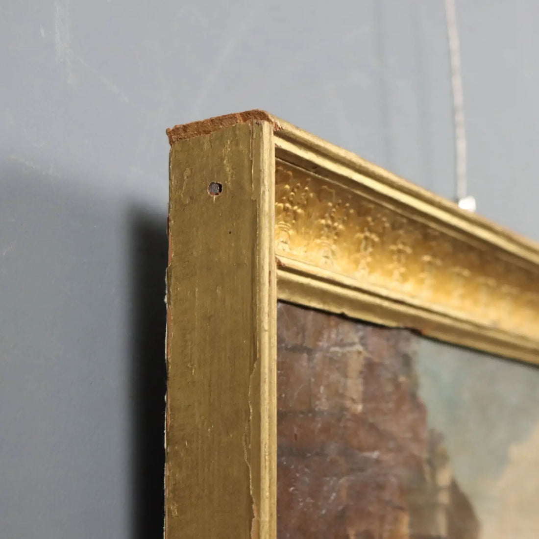 Antique Painting Archictectural Folly Oil on Canvas XVIII Century