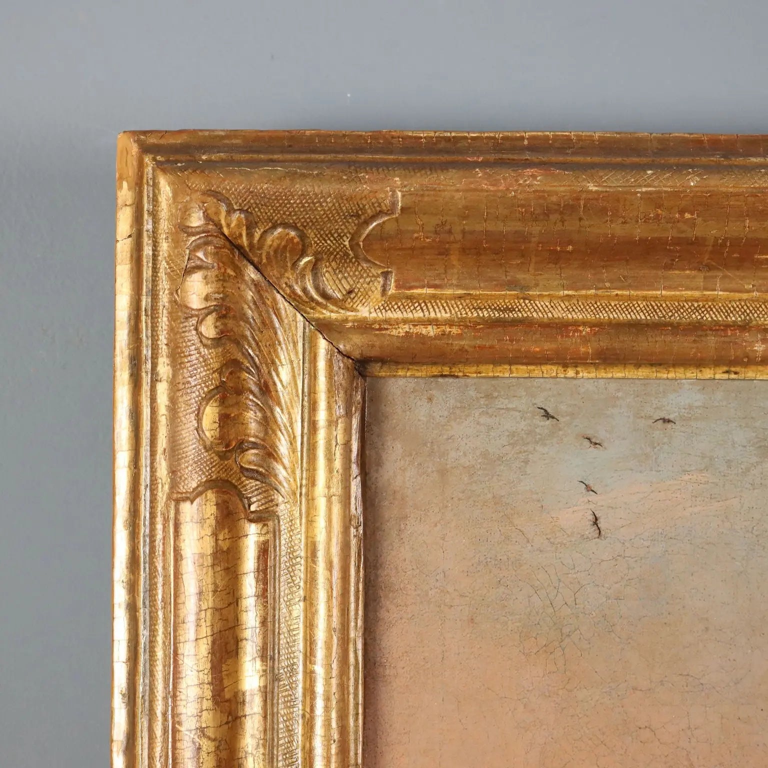 Antique Painting Landscape Oil on Canvas Italy XVIII Century