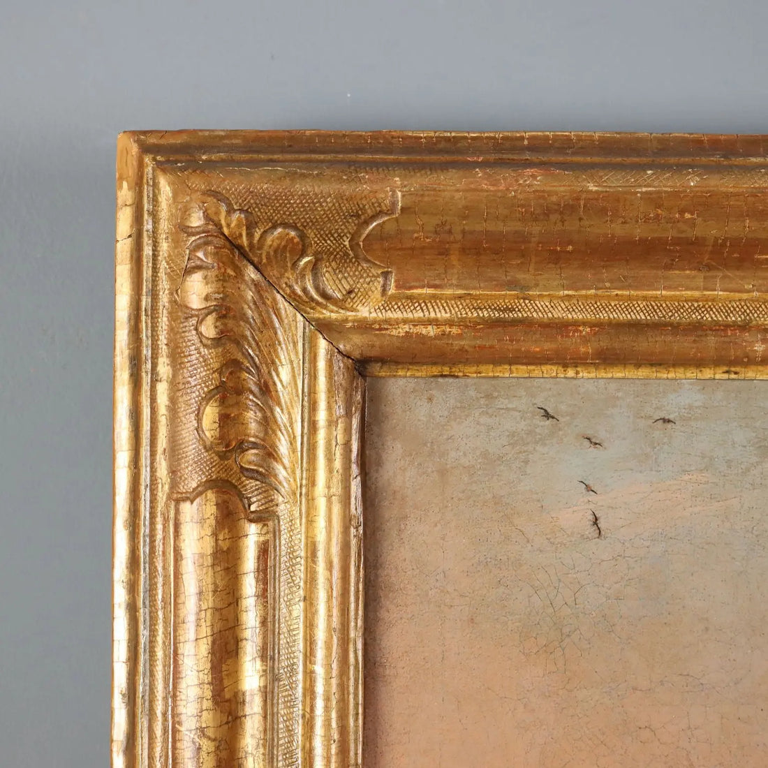 Antique Painting Landscape Oil on Canvas Italy XVIII Century