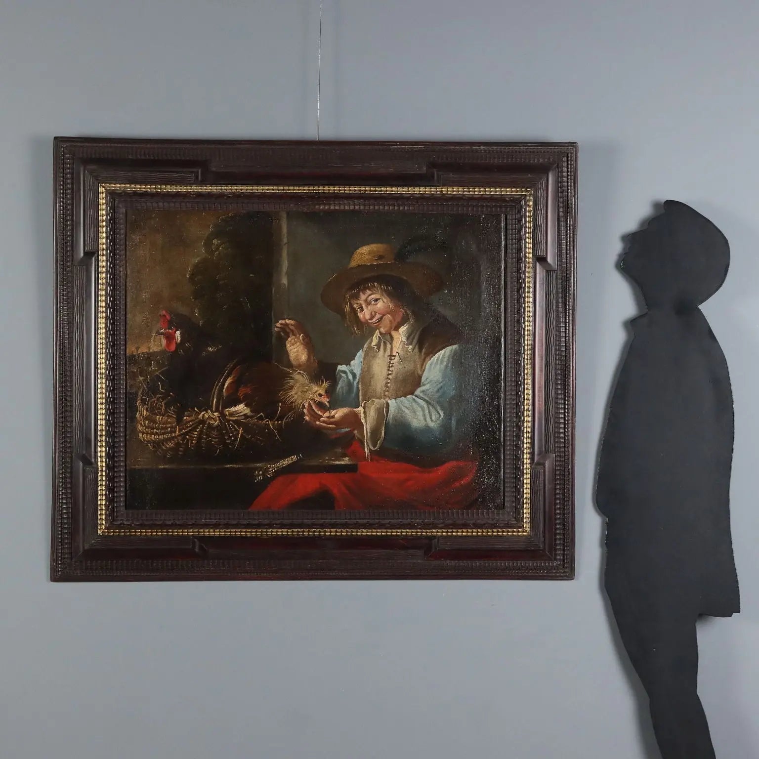 Antique Painting School of Giacomo Francesco Cipper XVIII Century