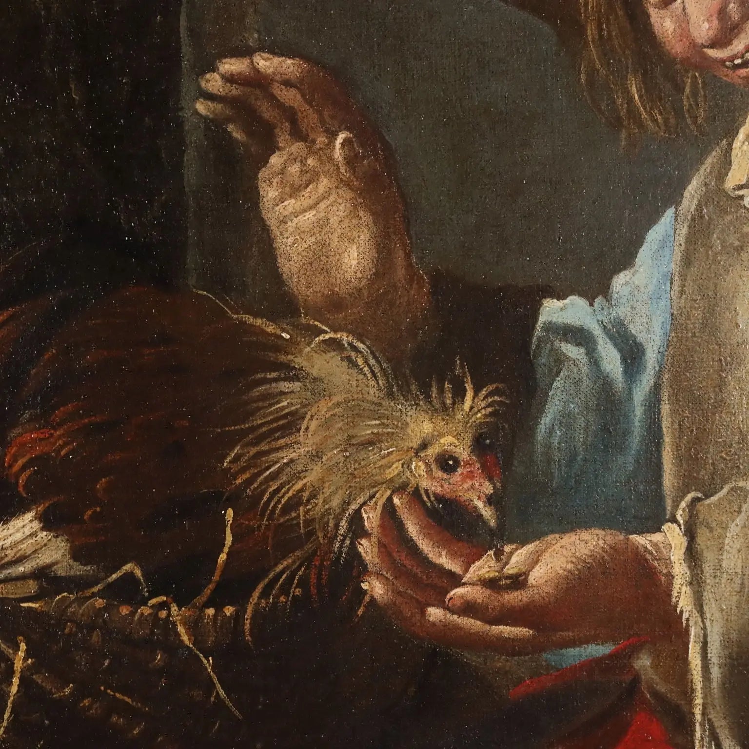 Antique Painting School of Giacomo Francesco Cipper XVIII Century