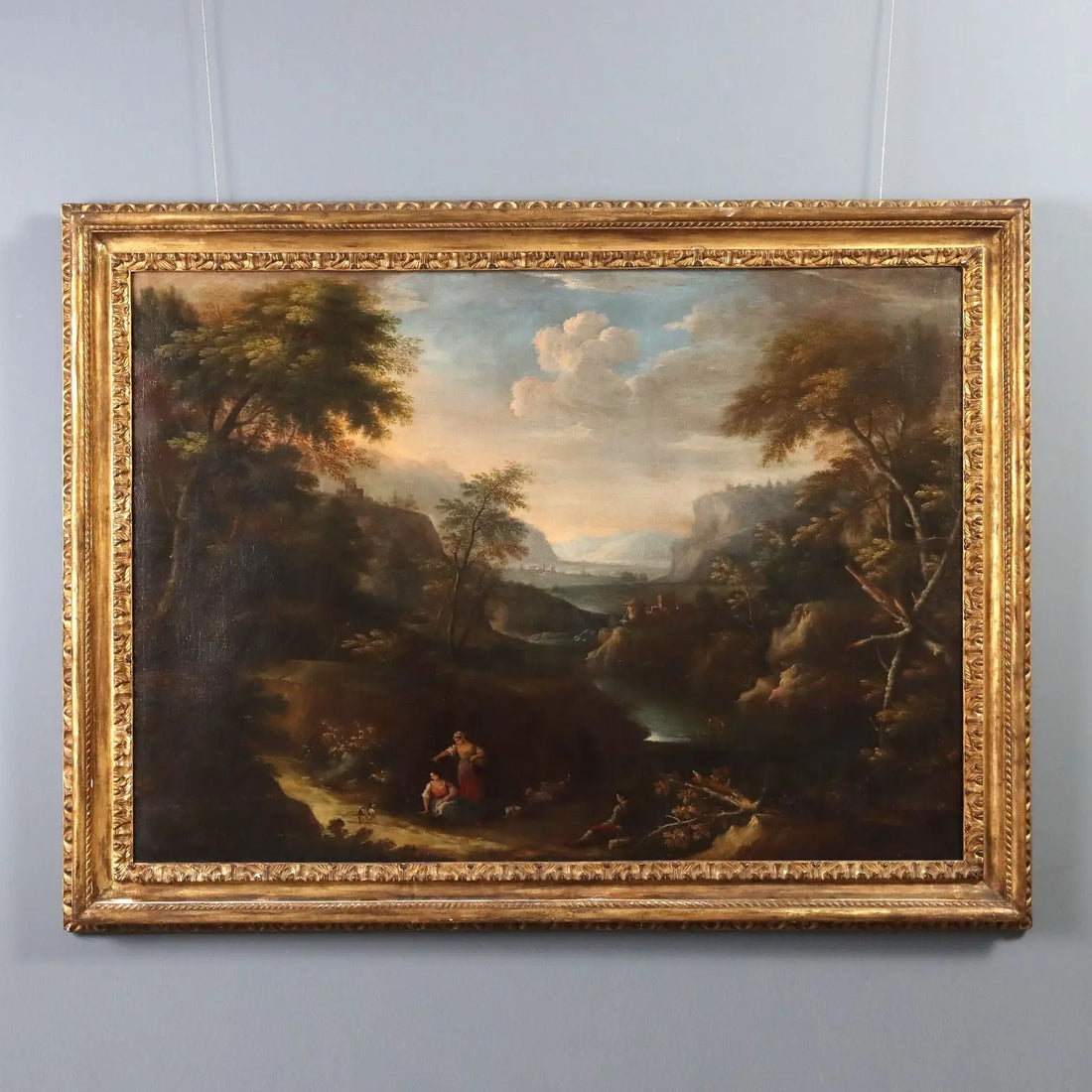 Antique Painting Venetian Landscape Attr. To Bartolomeo Pedon '700