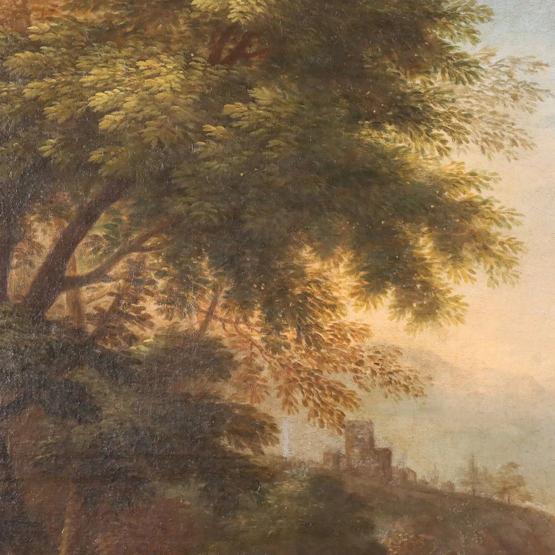 Antique Painting Venetian Landscape Attr. To Bartolomeo Pedon '700