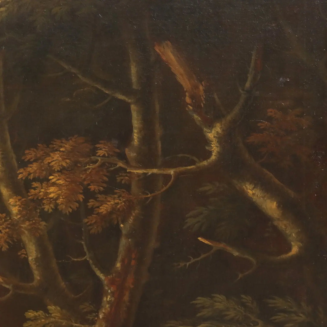 Antique Painting Venetian School Oil on Canvas Landscape XVIII Century