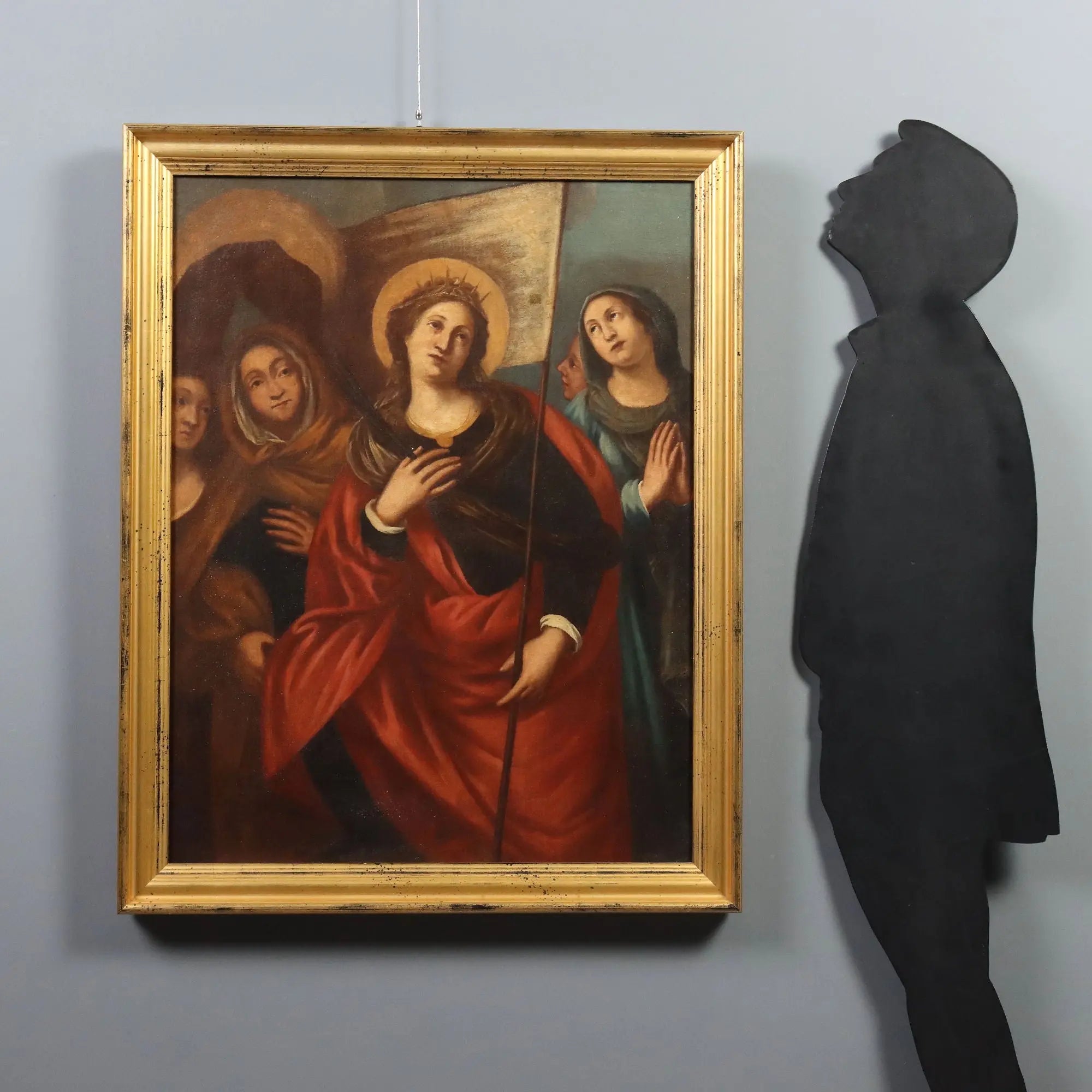 Antique Painting Portrait of Saint Ursula Italy XVII-XVIII Century