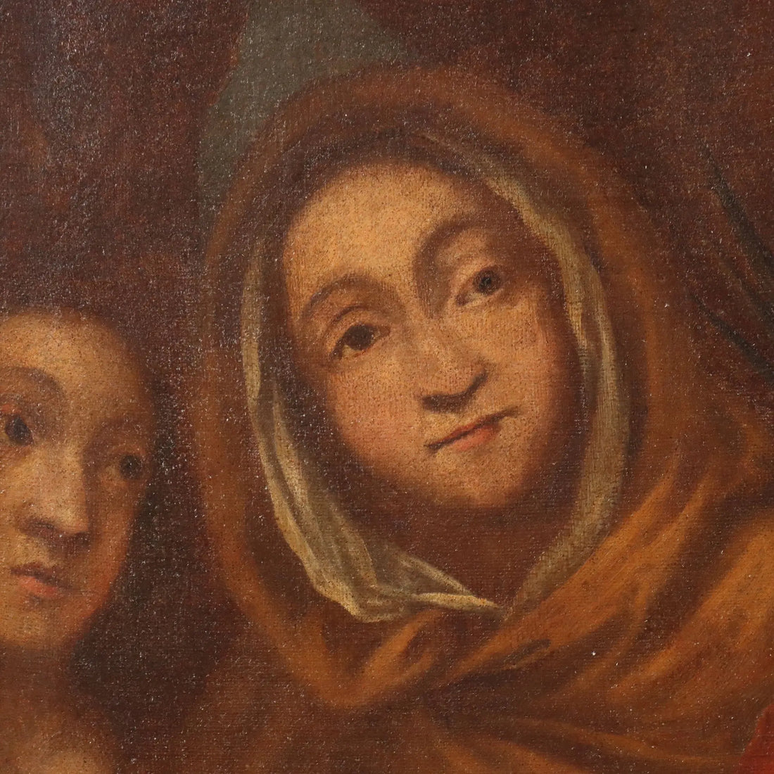 Antique Painting Portrait of Saint Ursula Italy XVII-XVIII Century