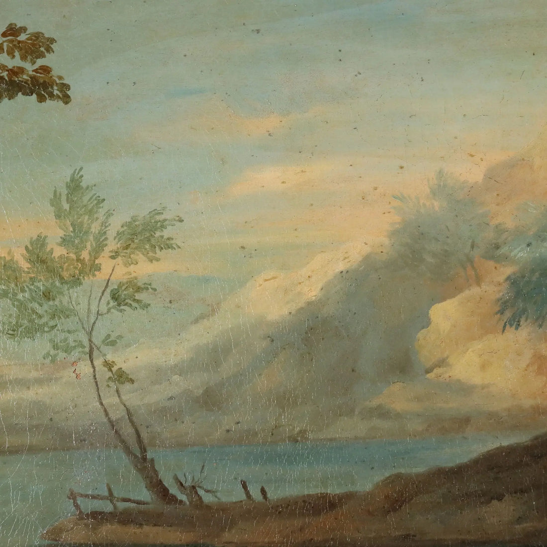 Antique Painting St. John Oil on Canvas France XVII-XVIII Century