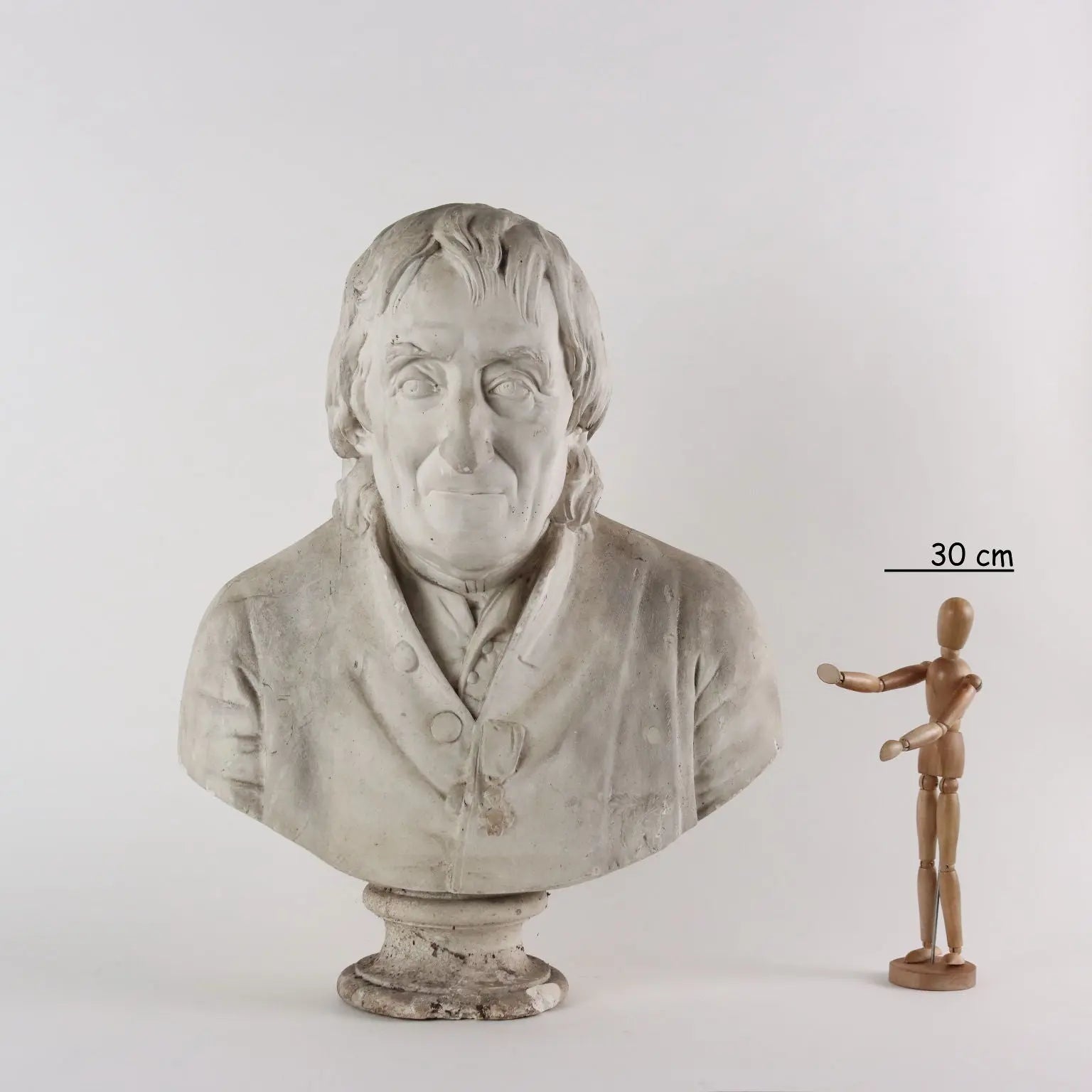 Male Plaster Bust Late 19th Century