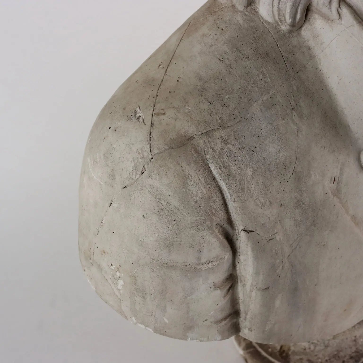 Male Plaster Bust Late 19th Century