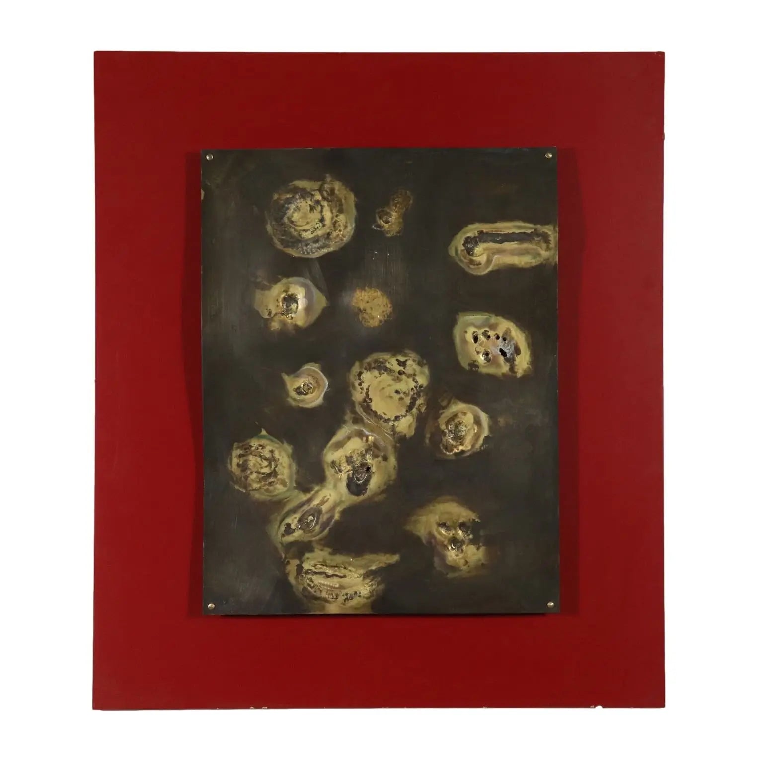 Contemporary Panel Bunished Copper Italy 1970s | Art | Contemporary Art