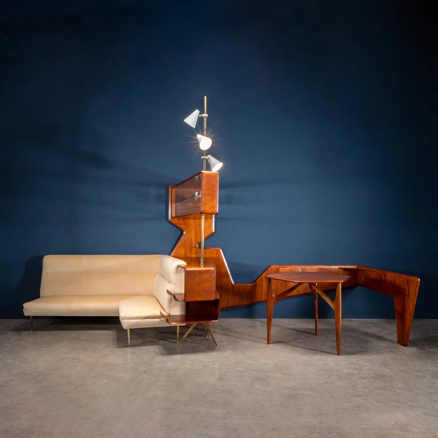 Vintage Living Room Furniture Unique Piece Mahogany Veneer 1950s | Modernism | Furnitures