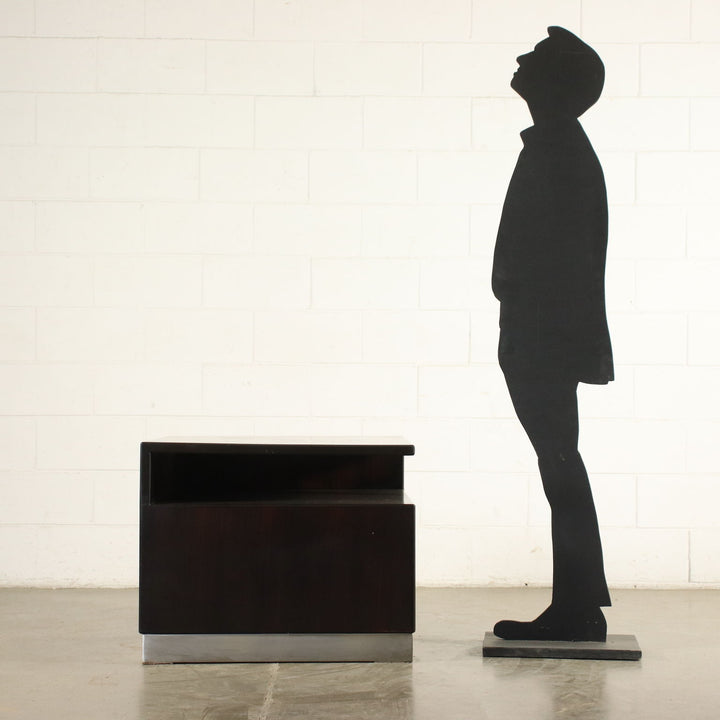 Vintage Corner Cabinet Exotic Wood Veneer Italy 1960s-1970s | Modernism  Complements