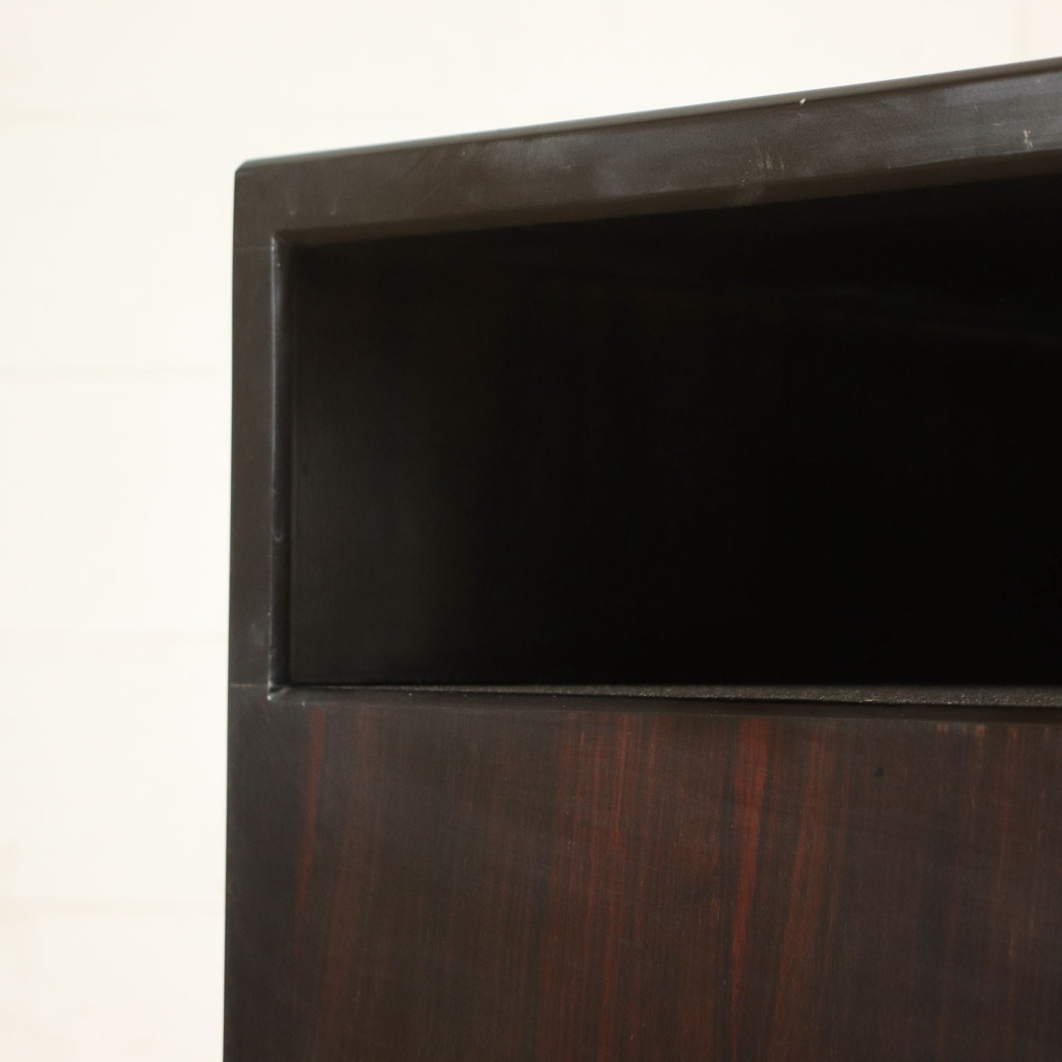 Vintage Corner Cabinet Exotic Wood Veneer Italy 1960s-1970s | Modernism  Complements