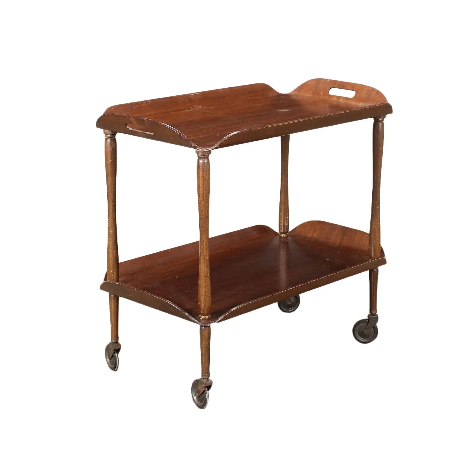 Vintage 1950s Italian Service Cart Beech Plywood | Modernism | Complements