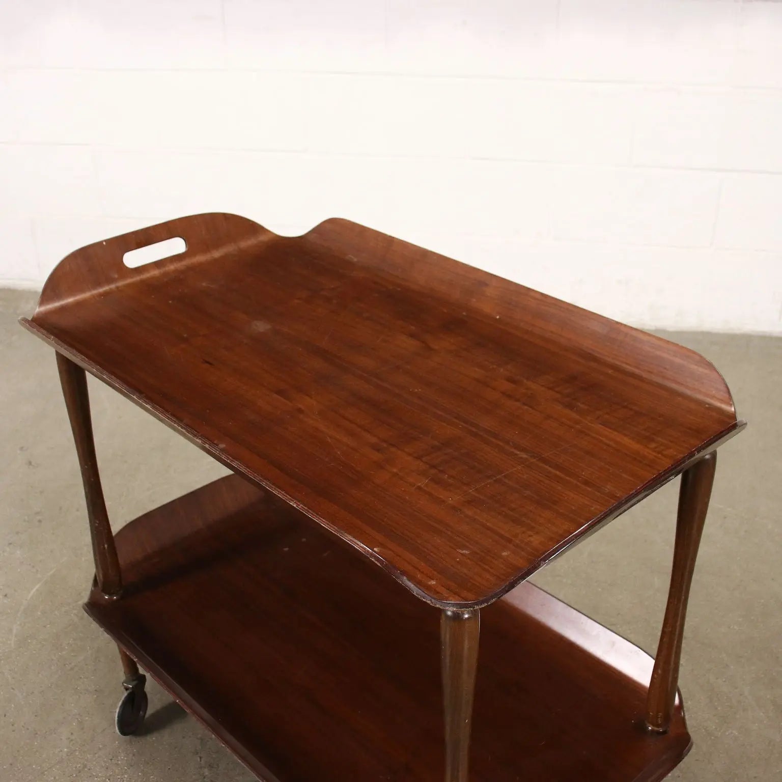 Vintage 1950s Italian Service Cart Beech Plywood | Modernism | Complements