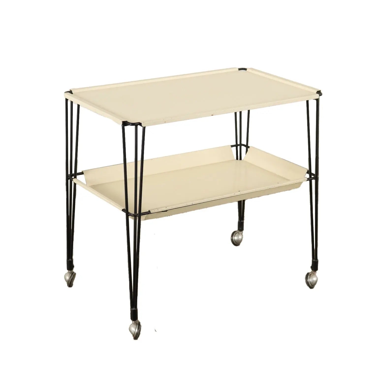 Service Trolley Metal Italy 1960s | Modernism | Complements