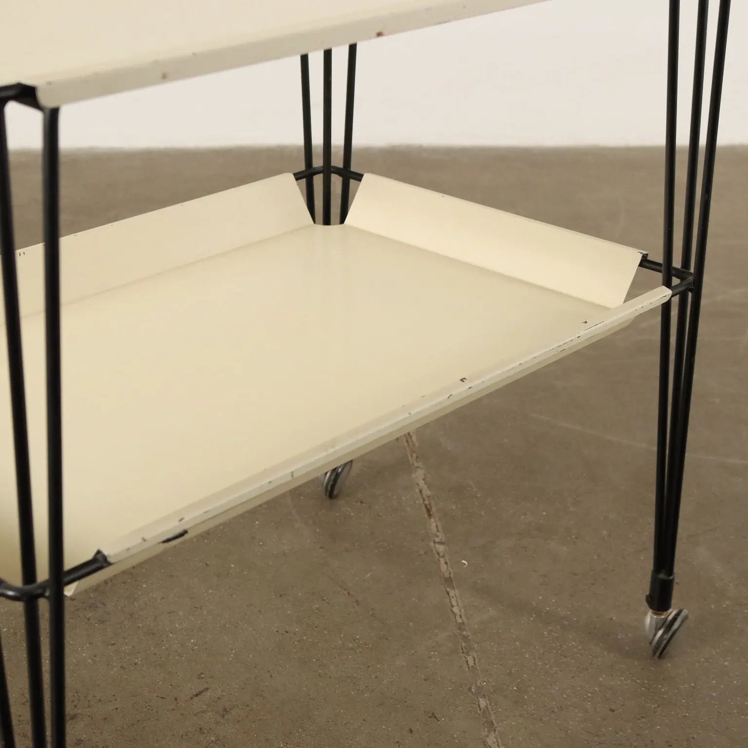 Service Trolley Metal Italy 1960s | Modernism | Complements