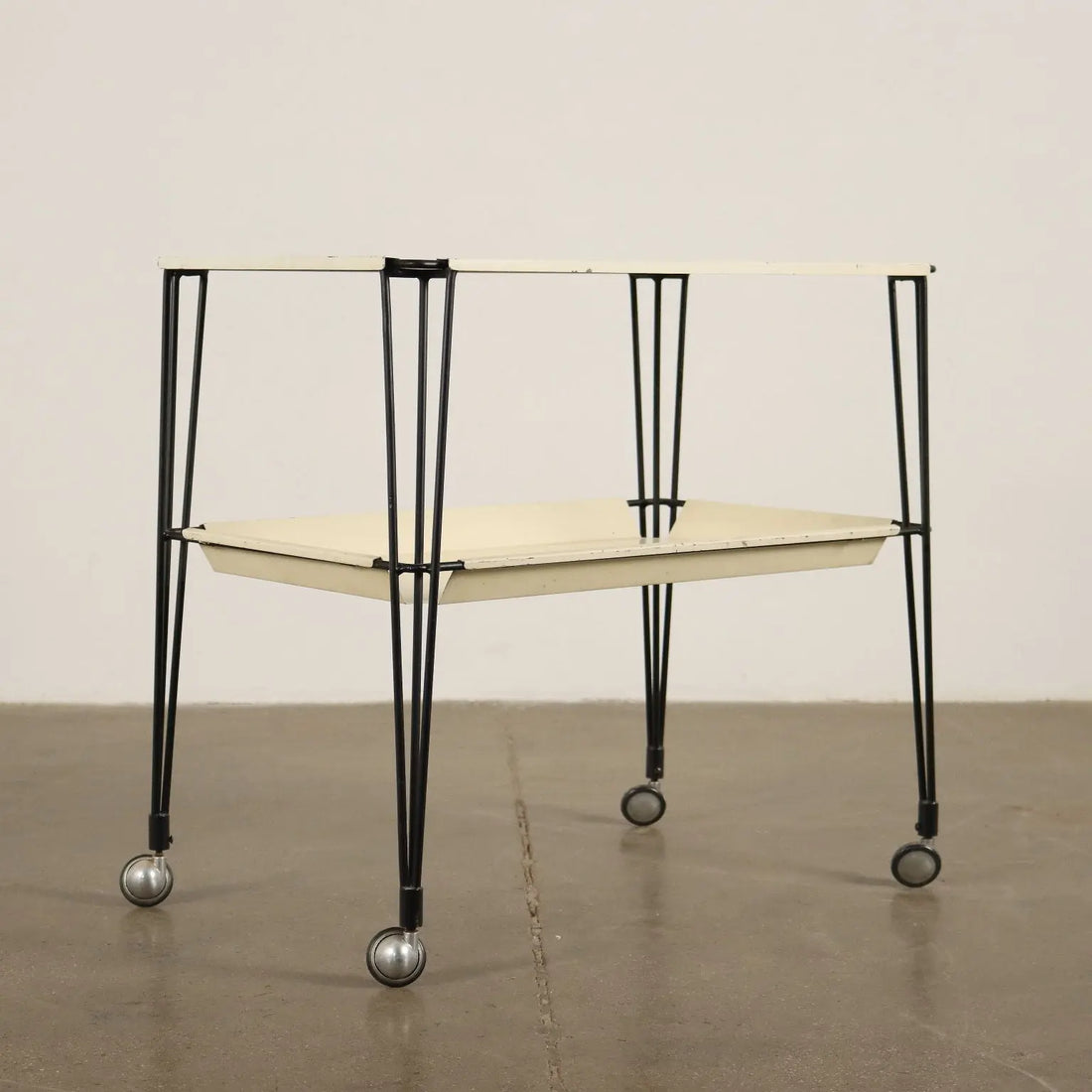 Service Trolley Metal Italy 1960s | Modernism | Complements
