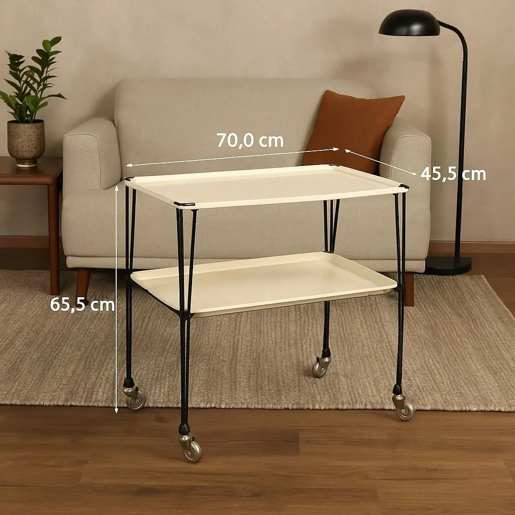 Service Trolley Metal Italy 1960s | Modernism | Complements