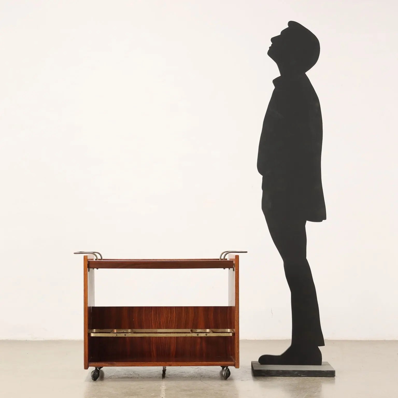 Service Trolley Exotic Wood Italy 1960s | Modernism | Complements