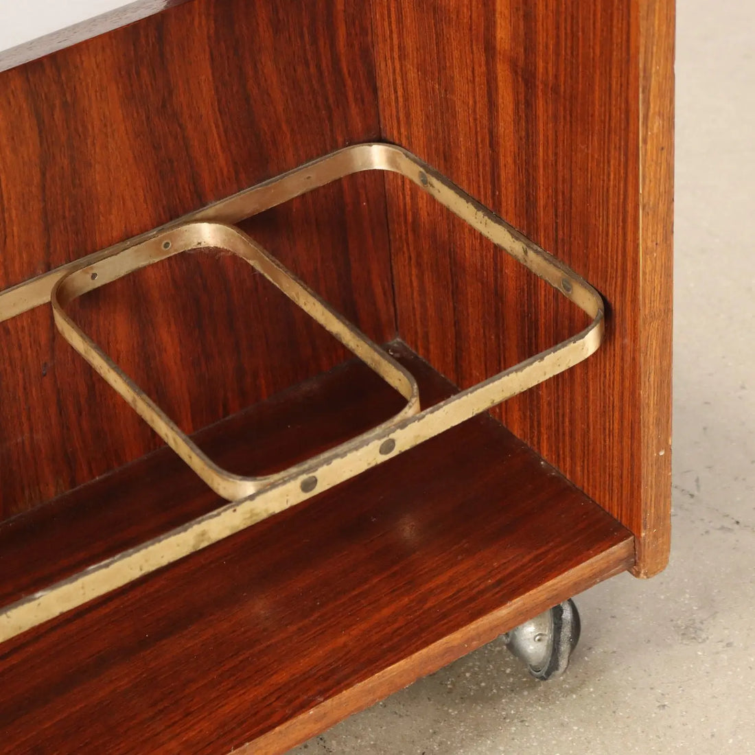 Service Trolley Exotic Wood Italy 1960s | Modernism | Complements