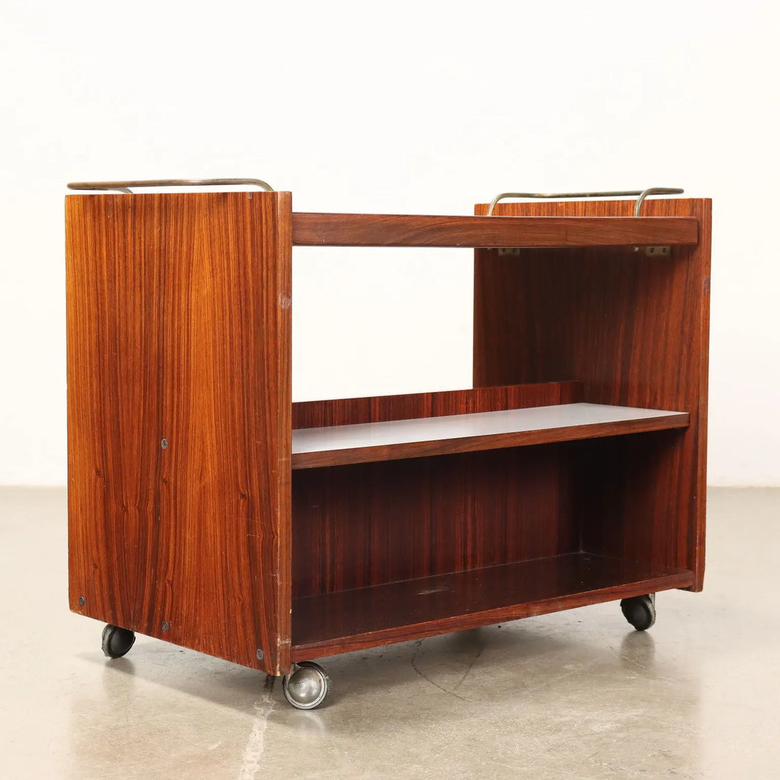 Service Trolley Exotic Wood Italy 1960s | Modernism | Complements