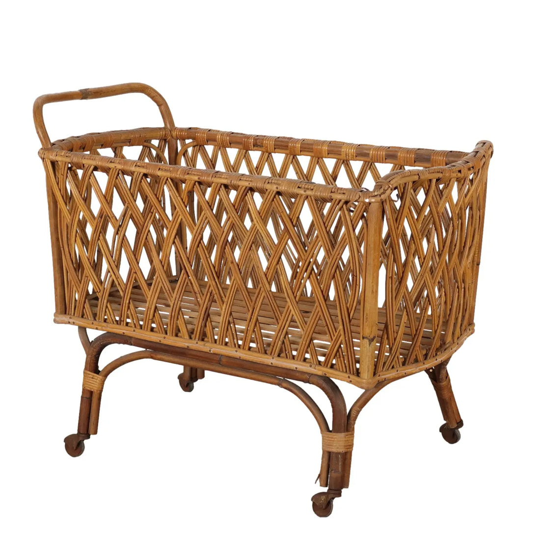 Vintage Cradle from the 1960s Bamboo Structure Complement Furnishing | Modernism | Complements