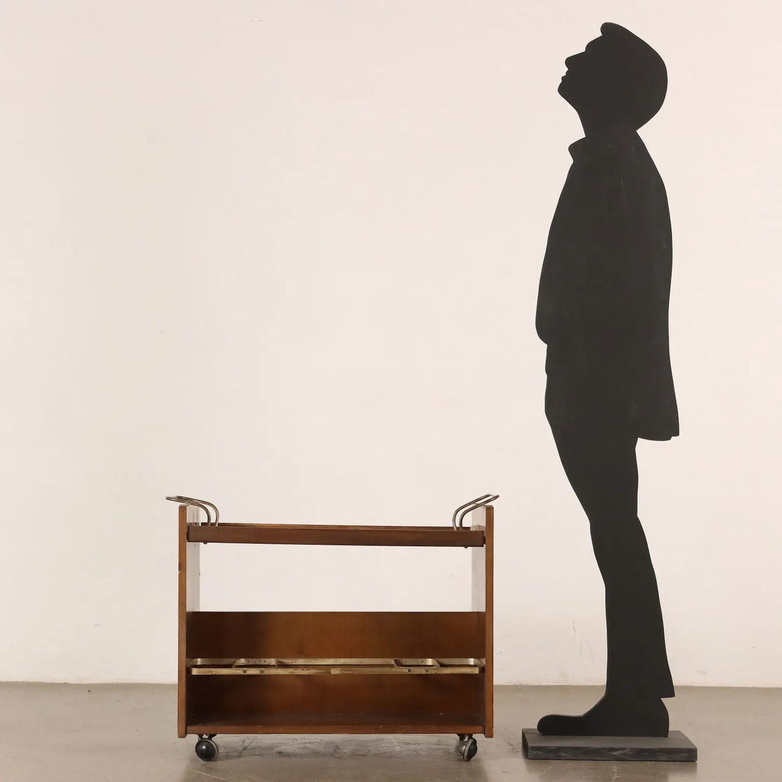 Vintage Kitchen Trolley Laminate Walnut Veneer Design 1970s | Modernism | Complements