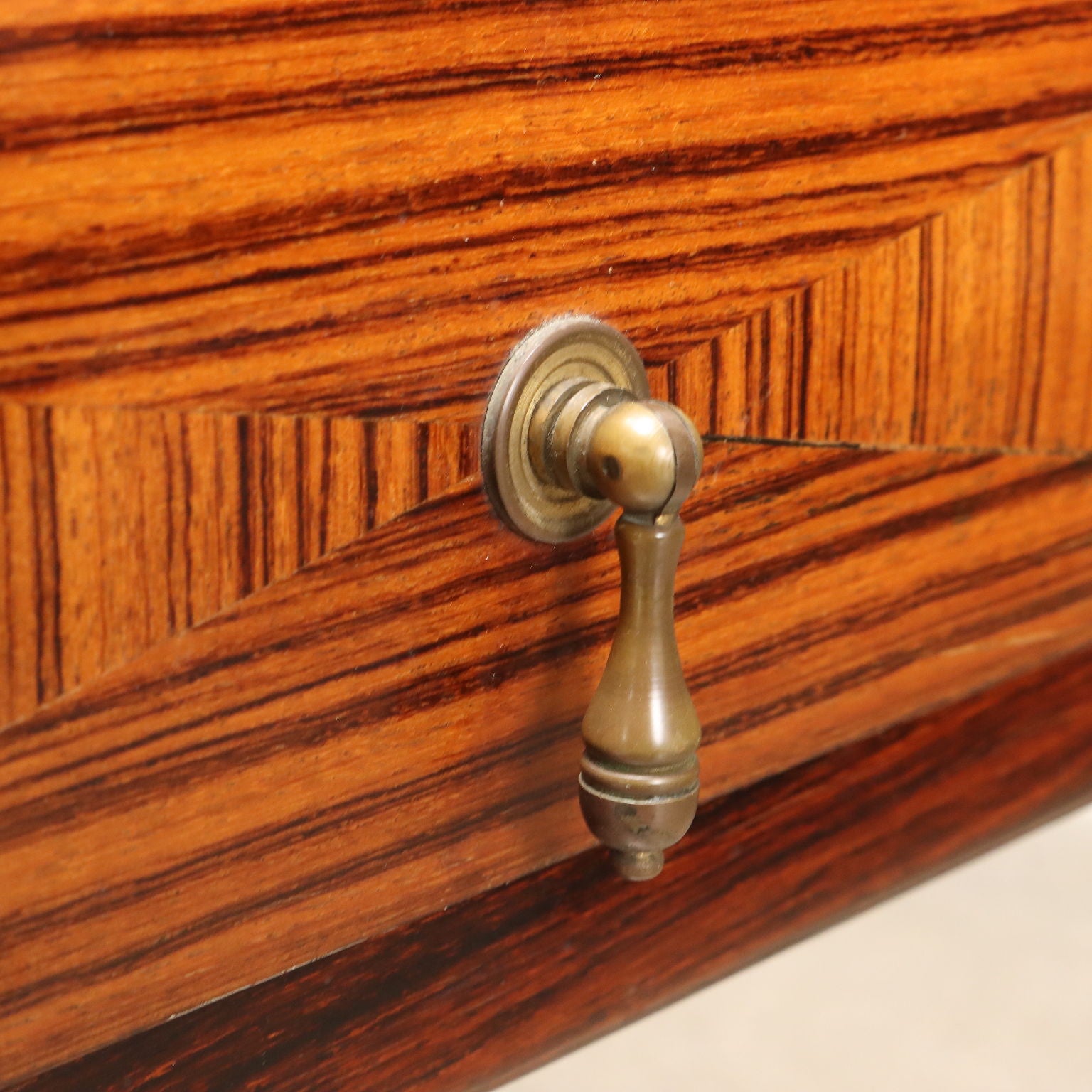 Pair of Vintage 1950s-60s Bedside Tables Exotic Wood Italy | Modernism  Complements